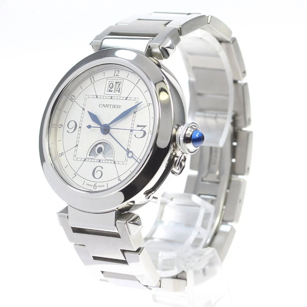 CARTIER Pasha XL 42mm W31093M7 Night & Day Silver Dial Automatic Men's _849906